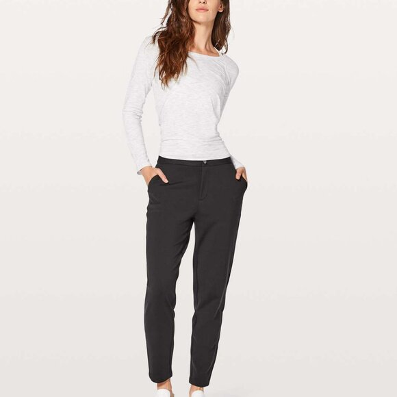 Lululemon Athletica Charcoal Women's Pants - Picture 1 of 9